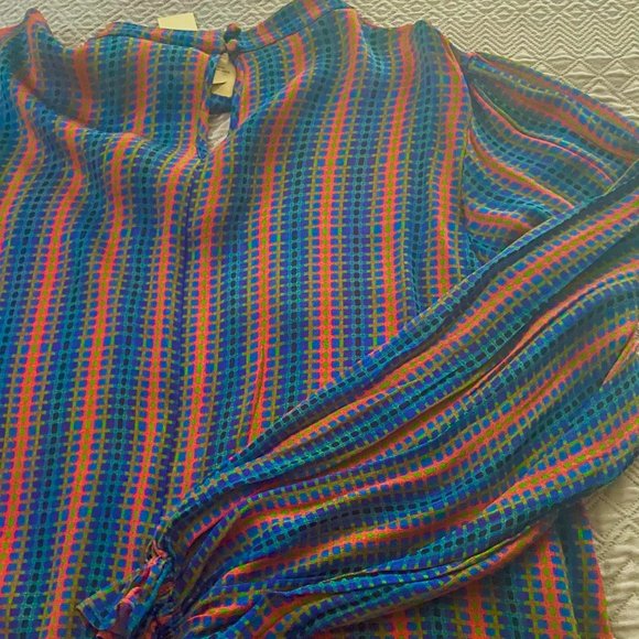 Conditions Apply sheer patterned blouse - Picture 2 of 5